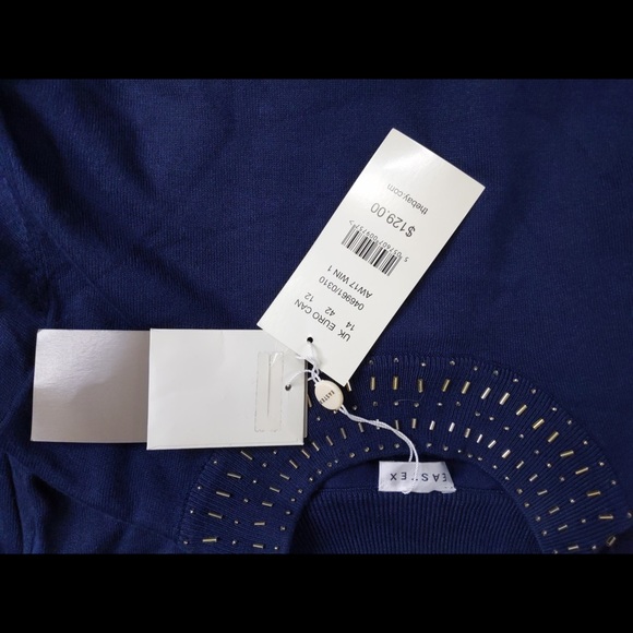 2x 👯‍♀️Host Pick⚡️ Eastex (UK Brand) Beaded Neck Jumper - Picture 7 of 8